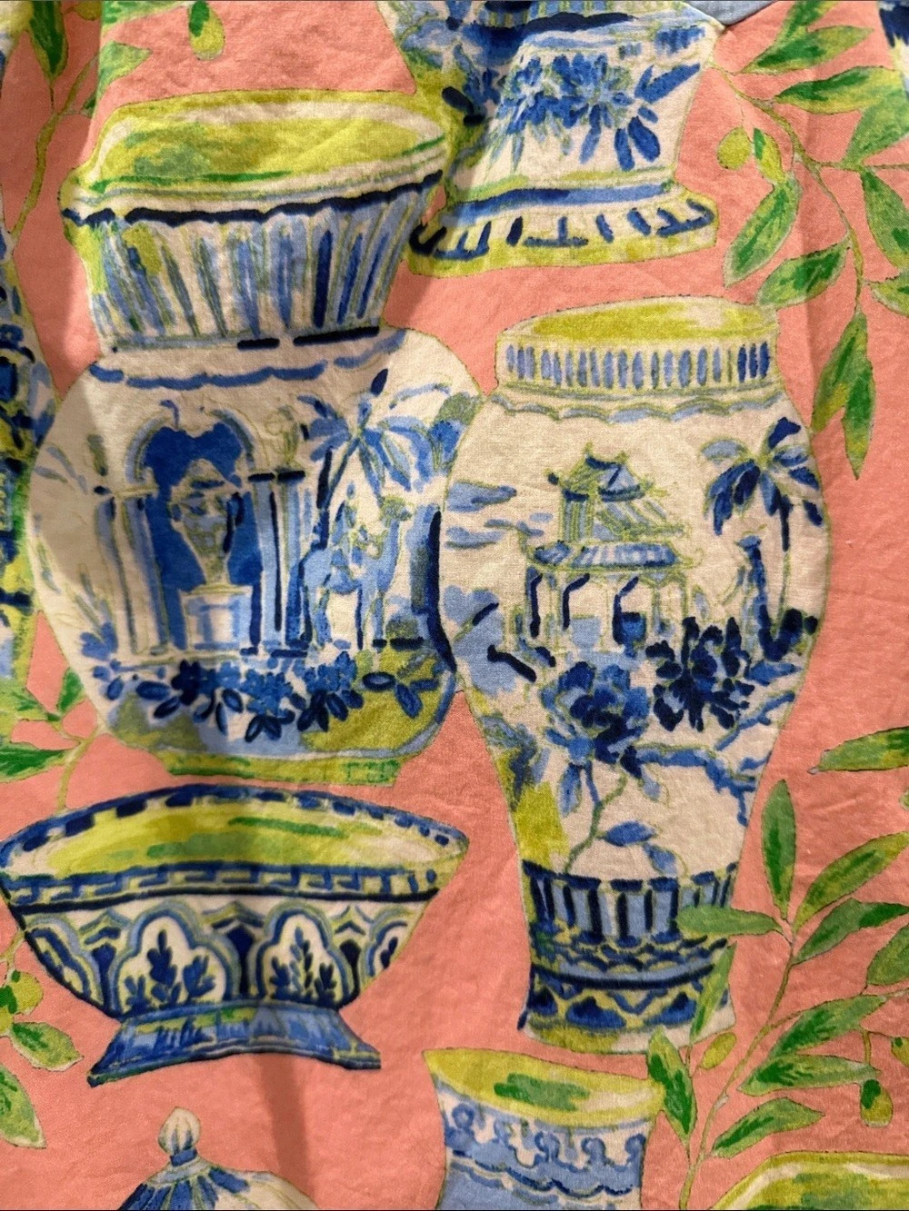 Umgee Printed Tunic in Pink & Blue Like New - Picture 5 of 7